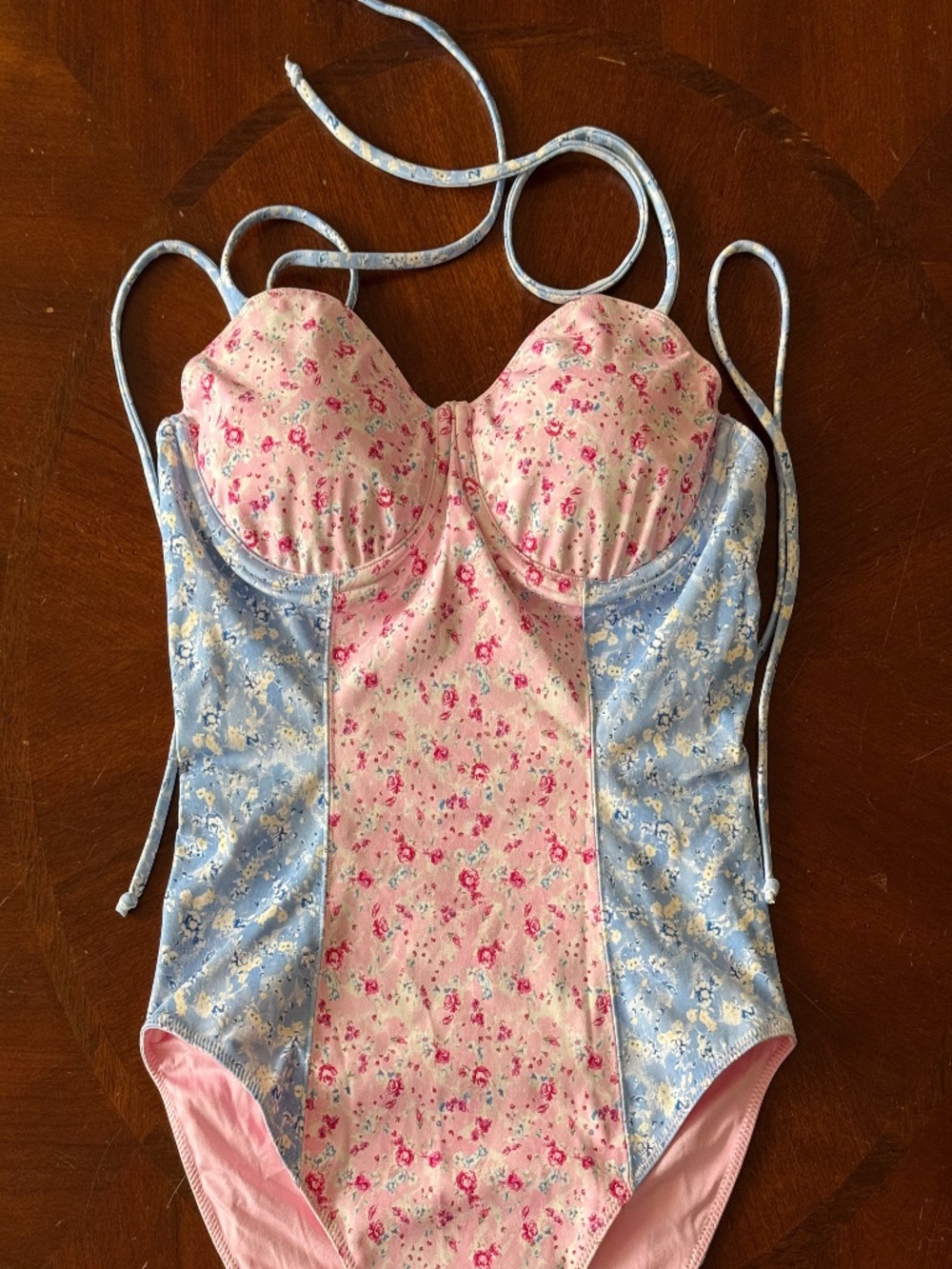 NWOT LoveShackFancy Chamomile One Piece Swimsuit, Floral, XL